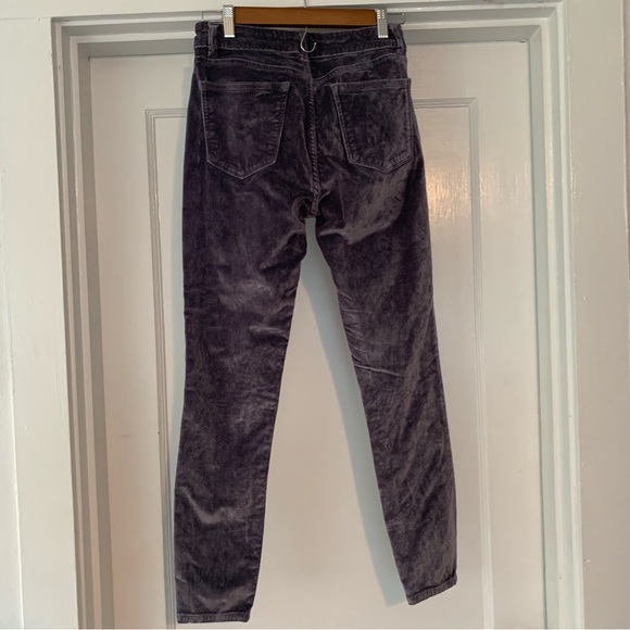 DL1961 Pants Womens 25 Silver Spring Velvet Florence Ankle Mid Rise Instasculpt - Picture 2 of 13